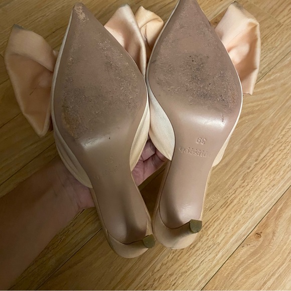 House of CB Beaubelle Blush Oversized Bow Mules - Picture 12 of 16